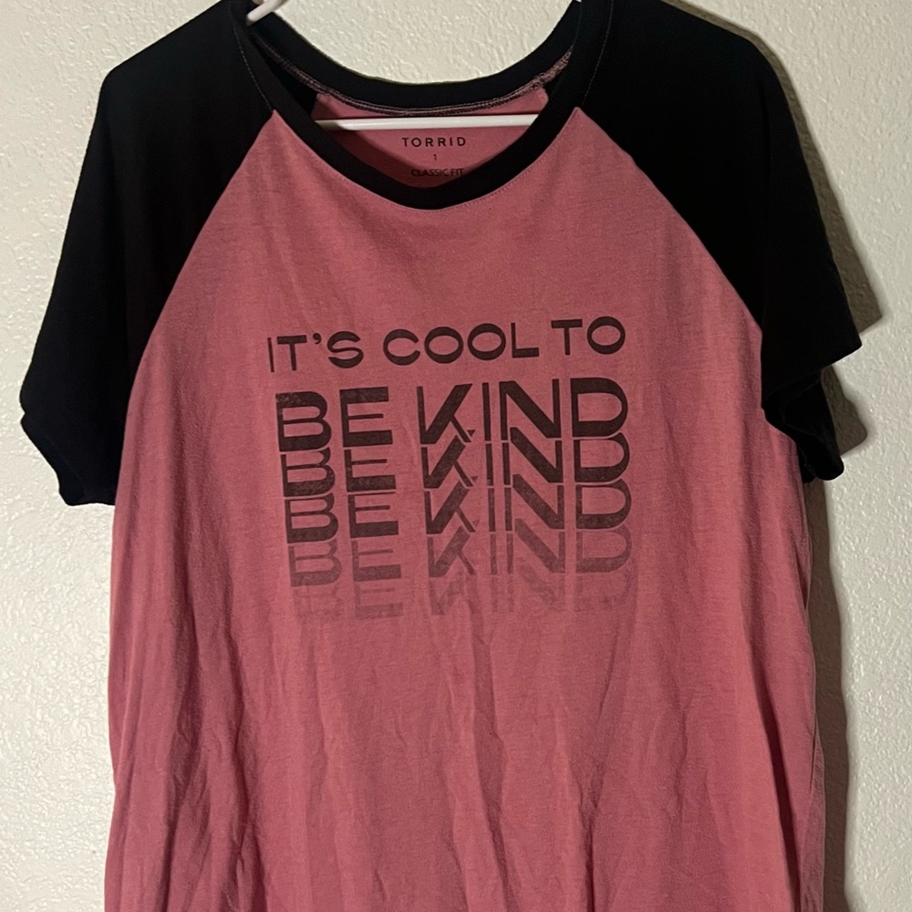 Torrid Pink and Black Classic Fit Tee